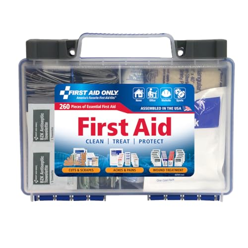 First Aid Only 91248 OSHA-Compliant First Aid Kit, All-Purpose 50-Person Emergency First