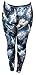 Cute Space Kitten Ladies Leggings MediumBlack