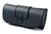 Soft Eyeglass Case Syn. Leather Attaches to Belt Horizontal Black 6.5