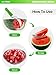 All Prime Watermelon Slicer Large Green – How to Use Instructions in Photo – Also Includes an Orange Peeler – Watermelon Cutter - Stainless Steel Blades – Comfort Handle –Melon Slicer