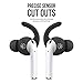 EarBuddyz Ultra Ear Hooks and Covers Compatible with Apple AirPods 1 & AirPods 2 or EarPods Featuring Bass Enhancement Technology (Small Medium Large Pairs, Black)