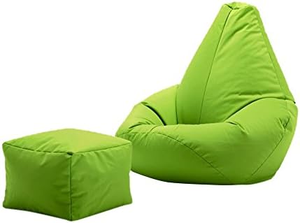 Beautiful Beanbags Lime Outdoor Combi - Highback with Footstool