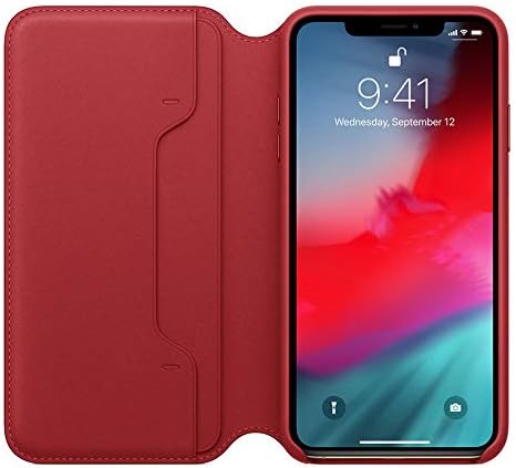 iPhone Xs Max XS XR Case, Pumsun Practical Fresh Cute Flip Wallet Leather Case Cover Protector for iPhone Xs Max 6.5inch (iPhone Xs Max, Red)