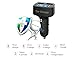 NewVan Tech LED Display Car Charger, 3.1A Dual USB Smart Output Car Charger for Most of Smart Cell Phone and Tablets