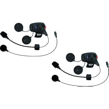 Sena SMH5D-UNIV Bluetooth Headset and Intercom for Scooters/Motorcycles with Universal Microphone Kit (Dual Pack)