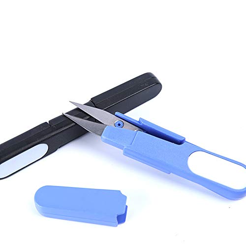 Xeminor U-Shaped Cutter Covered Trimming Scissors Embroidery Sewing Tool Craft Cutting Pliers for Variety of Material Fabric Thread Ideal for Home Use - Thumbnail 5