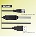 Indoor Antenna Chaowei DTA180G HD Antenna 50 Mile with Inline TV Antenna Amplifier,USB Powered Antenna with 16.5ft Long Coax Cable