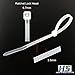 HS Clear Zip Ties 8 Inch (Bulk-1000 Pack) Nylon Cable Ties 40 Lbs Self-Locking Wire Ties for Electronics Organizer