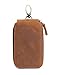 Kattee Handmade Genuine Leather Zipper Key Chain Case Pouch Credit Cards Holder
