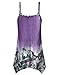 Cestyle Summer Clothes for Women,Spaghetti Strap Tanks Top Sleeveless Shirts Flowy Print Camisoles Rose Pattern Tank Tops Feminine Fashion 2022 Swing Tunic Top Purple Medium