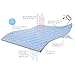 Leggett & Platt Sleep Chill + Crystal Gel Mattress Protector with Cooling Fibers and Blue 3-D Fabric, Queen