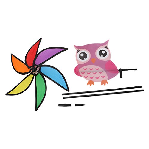 Lvyuanda Animal Colorful Wheel Wind Spinner Windmill - Outdoor Lawn Garden Decor - Decor Your Yard Garden, Random Delivery