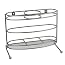 Polder Style Station Haarstyling-Organizer - Hitzebeständig, Weiß, Für Föhn, Lockenstab & Bürsten