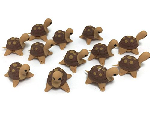 Mr_air_thai_Miniature Lot of 12 Miniature Turtle Fairy Garden Supplies Animal Figurine Furniture Dollhouse GD#003