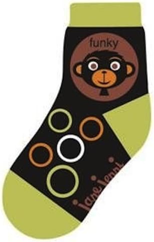 Funky Monkey Toddler Socks by Jane Jenni