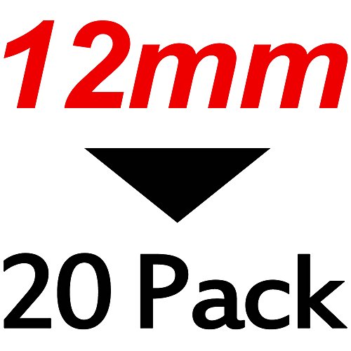 20 Pack Compatible Brother TZe-231 TZe231 TZ231 P-touch Label Maker Tape, 12mm Black on White Standard Laminated Tape (1/2 Inch) x 26.2 Feet (8m)