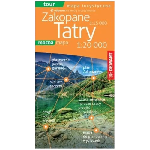 TATRY mapa turystyczna plastik en promo sur Amazon
