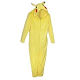 Pokemon Pikachu Costume Zip-up One Piece Hooded Suit