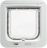 SureFlap Microchip Cat Flap RFID Collar Tags One-Button Install White view 1