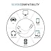 Headphone Jack Adapter for iPhone Adapter Earphone Audio Splitter and Charge Connector for iPhone X/7/7 Plus /8/8 Plus Support to Listen Music and Charge Replacement for iOS 11 System -Silver