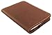 Refillable Leather Pocket Notebook - Mini Composition Cover - Fits Standard 4.5 x 3.25 Mini Composition Book (Dark Brown)