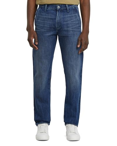 G-STAR Pantalones Chinos Morry Tapered para Hombre, Azul (worn in blue creek D26400-D788-G112), 28W / 34L