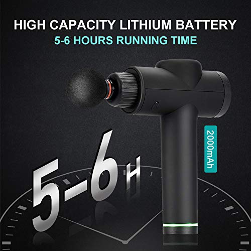 Massage Gun, Athlete Body Muscle Massager Handheld Electric Deep Tissue Percussion Massager Gun with 4 Massage Heads by Kensone