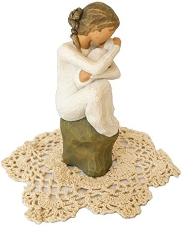 Willow Tree Baby Themed Figurine with Westbraid Doily (Guardian)