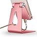 Adjustable Cell Phone Stand - ToBeoneer Phone Holder, [Update Version] Thicker Stand Cradle Dock Compatible with all Mobile Phones iPhone X 8 7 6 Plus Charging Accessories Desk - Rose Gold