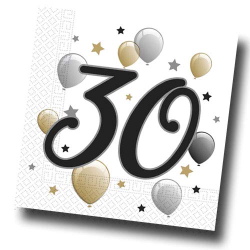 Procos Jubiläumszahl 30 Motivservietten 20 Stück [German Version]