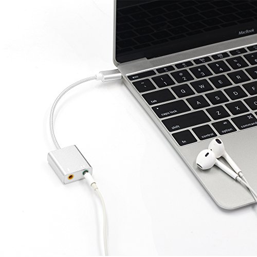 image for Auswaur USB Type C External Stereo Sound Card Audio Adapter With 3.5mm