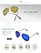 LUENX Mens Womens Aviator Sunglasses Polarized Mirrored Silver Lens