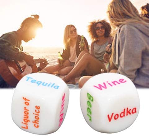 Global Gizmo Limited Time Sales ! 2 Piece Bar Dice Drinking Fun Game - Bachelor Party Game Pub Party (A)