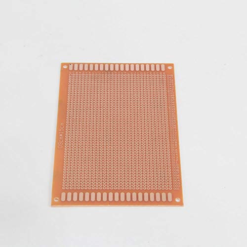 Oak-Pine 10Pcs Printed Universal Breadboard - Composite PCB Boards Single Sided Printed Circuit Board for Prototyping, Electronic Creating Projects, Prototype Kit for DIY (15x9cm / 5.9’’x 3.5’’)