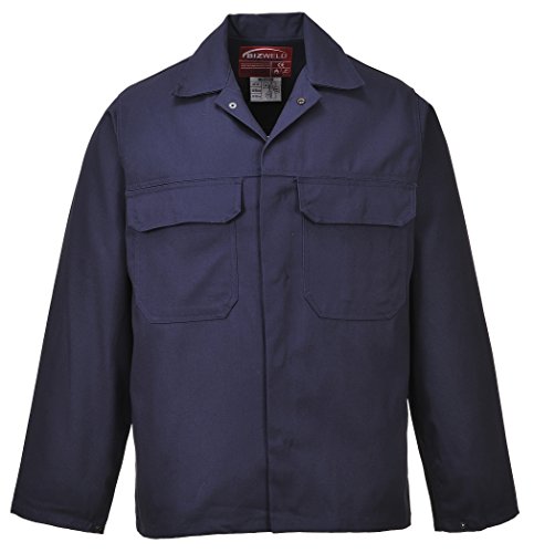 Portwest UBIZ1 Bizweld Dual Hazard Flame Resistant Protective Coverall ASTM NFPA, Red, Medium