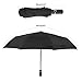Elyzia Travel Umbrella Windproof Compact Auto Open Close Large Black 60 MPH umbrella