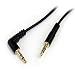 StarTech.com MU6MMSRA 6 feet Slim 3.5 mm to Right Angle Stereo Audio Cable - M/M primary