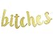 Qttier Let's Party Bitches Gold Glitter Banner, 21st 30th 40th 50th Birthday Bachelorette/Engagement /Bridal Shower/Birthday Party Decorations