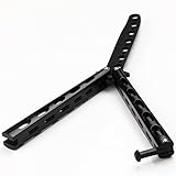 Icetek Sports 44484 Metal Enhanced Practice Balisong Butterfly Knife Trainer, Black