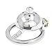 FeiGu Male Stainless Steel Chastity Cage Penis Lock Device with Catheter Fetish Erotic Sex Toys for Men 141 (1.77