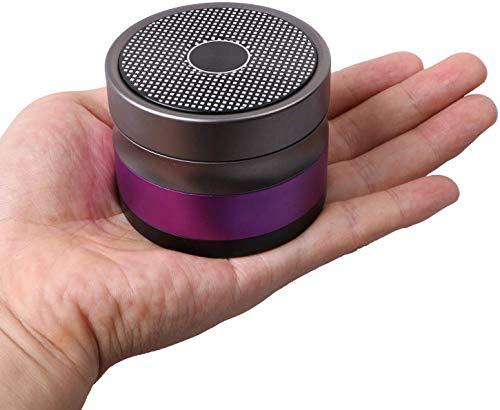 Ausma 4 Pieces 2.5 inch Large Metal Grinder with Pollen Catcher,Scraper and Magnetic Top for Herbs,Spices(Purple)