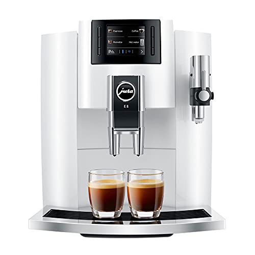 Jura E8 Smart Espresso Coffee Machine (White) Bundle with Cleaning