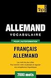 Vocabulaire français-allemand pour l'autoformation. 7000 mots (French Edition) by Andrey taranov