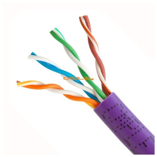 Cmple CAT-5E Bulk Cable 350Mhz Utp 24Awg Bare Copper Cmr Rated 1000Ft Black