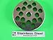 Smokehouse Chef Size #12 x 3/8 inch holes SET Meat Grinder grinding plate And knife