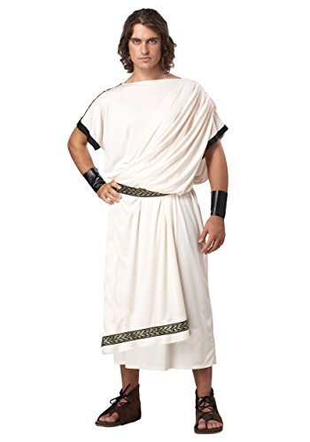 Deluxe Classic Toga Costume - One Size - Chest Size 40-44