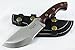 Moorhaus Handmade D2 Tool Steel Tracker Knife with Leather Sheath