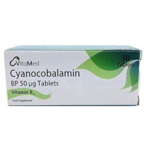 Vitamed Cyanocobalamin 50ug Tablets Vitamin B12-200 Tablets
