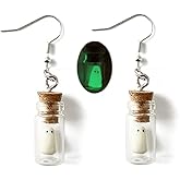 Halloween Earrings A Ghost Glow In The Dark Spooky Pendant Earring Halloween Costumes Party Jewelry Christmas Holiday Gifts for Women