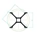 BETAFPV Beta85X 4S Cine Whoop Frame Kit Black Frame Stiffener Brace of Carbon Fiber for 1105 Brushless Motor Beta85X Cine Whoop Drone